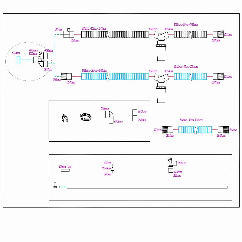 Контур дихальний одноразовий MEDICARE, з 2 вологозбірниками, для дорослих
